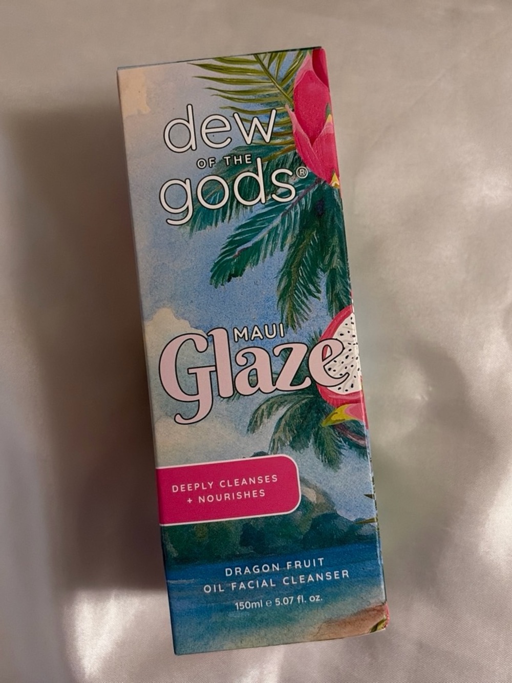 Dew of the Gods Maui Glaze Dragon Fruit Oil Facial Cleanser — Pink